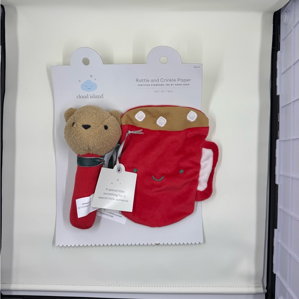 Cloud Island Red Baby Toy Set